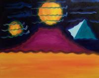 Land Of Mystery - Oilacrylic Paintings - By Aaron Ulrich, Expressionism Painting Artist