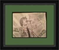 Billie Joe Armstrong - Green Day - Pencil Drawings - By Charles Wallace, Sketch Drawing Artist