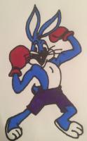 Bugs Bunny - Boxer - Marker Drawings - By Charles Wallace, Sketch Drawing Artist