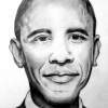 Barack Obama - Paper Drawings - By Ronald Fernandes, Pencil Sketch Drawing Drawing Artist