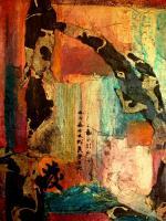 Far East Glow - Acrylicmixed Paintings - By Glenda Roark, Abstract Painting Artist