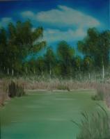 My Quiet Place - Oil On Canvas Paintings - By Cathey Schuster, Impressionism Painting Artist