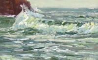 Wave Action - Oil Paintings - By Patricia Seitz, Impressionism Painting Artist