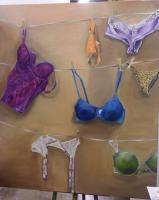 Dirty Laundry - Oil Paintings - By Corrine Parry, Realism Painting Artist