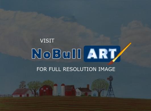 Farm Landscapes - Farm 2 Spring - Oil On Canvas