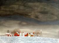 Farm Landscapes - Farm 4 Winter - Oil On Canvas
