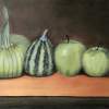 Still Life In Green - Oil On Canvas Paintings - By Leslie Dannenberg, Realism Painting Artist
