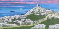 Seascapes - Rocky Ridge Lighthouse - Oil On Canvas