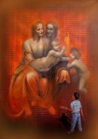 Can I Compelete It - Oil On Canvas Paintings - By Gopal Sharma, Realistic With Type Painting Artist