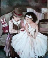 Ballerinas - Oil Paintings - By Connie Denoon, Realism Painting Artist