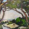 View From Asilomar - Acrylic On Paper Paintings - By Juliet Mevi, Impressionism Painting Artist