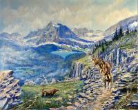 Glacier Glory - Oil Paintings - By James Corwin, Impressionism Painting Artist