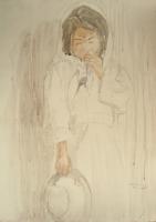 Afghan Girl - 50X70Cm Paintings - By Akram Ati, Mud-Ern Painting Artist