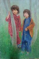 In Wishes - 120X80Cm Paintings - By Akram Ati, Oil Painting On Canvas Painting Artist