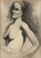 Standing Nude - Pencil Drawing Drawings - By Dave Barazsu, Impressionism Drawing Artist