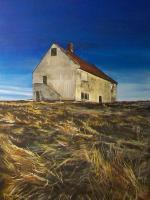 Rustic Landscapes - Old Barn On The Hill - Acrylic On Board