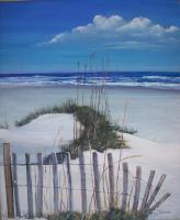 The Beach Of Gulf Shores - Acrylic On Canvas Paintings - By Deborah Boak, Realism Painting Artist