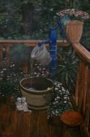 The Garden - Acrylic On Canvas Paintings - By Deborah Boak, Realism Painting Artist