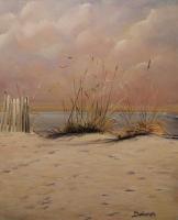 A Storm Before Sunset - Acrylic On Board Paintings - By Deborah Boak, Realism Painting Artist