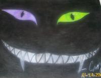 The Feline Soul - Oil Pastel Drawings - By Cameron Allender, The Mysterious Mind Of Cameron Drawing Artist