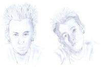 Mike Shinoda - Pencil  Paper Drawings - By Melissa Van Der Pas, Sketch Drawing Artist