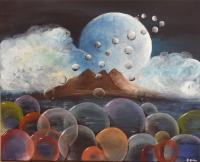 Moondance - Acrylic Paintings - By Birman Erika Anna, Fantasy Painting Artist