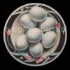 Eggs In The Round - Acrylic On Canvas Paintings - By Jose Luis Quinones, Photorealism Pop Painting Artist