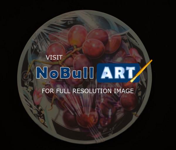 Circular - Globe Grapes - Acrylic On Canvas