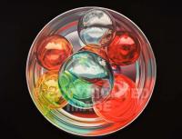 Circular - Japanese Glass Fishing Floats - Oil On Canvas