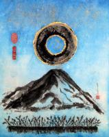 Winter Solstice - Ink Sumi Paintings - By Nola Tresslar, Asian Painting Artist