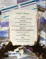 Golfers Dinner - Collage Mixed Media - By Nola Tresslar, Recycled Mixed Media Mixed Media Artist