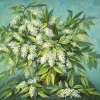 Bird Cherry - Oil On Canvas Paintings - By Arkady Zrazhevsky, Realism Painting Artist