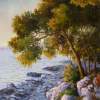 Pines Above The Sea - Oil On Canvas Paintings - By Arkady Zrazhevsky, Realism Painting Artist