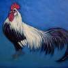 Tri-State Champion Rooster - Oil On Canvas Paintings - By Karin Sutherland, Realism In Oil Paintings Painting Artist