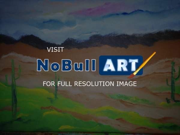 Landscape - Desrt Hills - Acrylic On Canvas