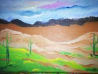 Landscape - Desrt Hills - Acrylic On Canvas