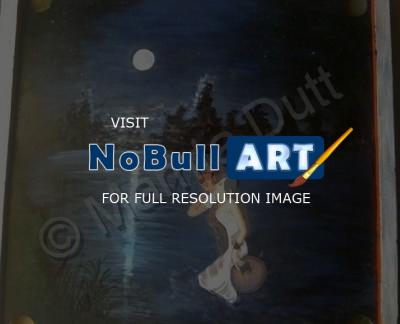 Artpaintingsnature Scene - Sohni Mahival Night - Acrylics
