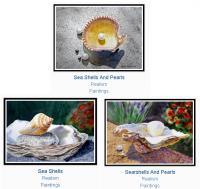 Bestselling Art Sea Shells Series - Watercolor Paintings - By Artist Irina Sztukowski, Realism Painting Artist