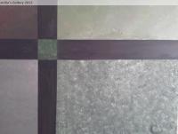 Green Cross Road - Acrylic Paintings - By Cecilia Knox, Abstract Painting Artist