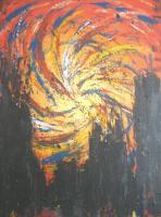 Eschatology - Acryllic  Mixed Mediums Paintings - By Rhonda Gibson, Expressionist Painting Artist