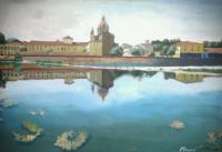 Reflection Italia - Oil Paintings - By Matty Rogers, Realist Painting Artist