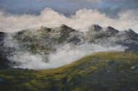 Landscape - Landscape With Clouds - Oil On Canvas