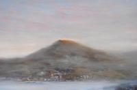Low Cloud Over Mt Wellington - Oil On Canvas Paintings - By Geoff Winckle, Impressionism  Realism Painting Artist
