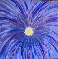 Morning Glory - Acrylic On Gallery Wrapped Can Paintings - By Grace Simkins, Abstract Painting Artist