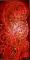 Flames Of My Heart - Acrylic On Gallery Wrapped Can Paintings - By Grace Simkins, Abstract Painting Artist