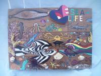 Love Sea Life - Mix Mixed Media - By Vickie Keaton, Recycle Mixed Media Artist
