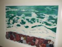 The Beach - Acrylics Mixed Media - By David Hover, Contemporary Mixed Media Artist