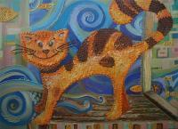 Fun Cat - 30X40 Cm Paintings - By Vita Melnik, Oil Painting Artist