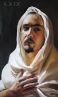 Selfportrait - Oil On Canvas Paintings - By John Georgiadis, Realism Painting Artist