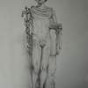 Statue Of Hermes - Pencil  Paper Drawings - By John Georgiadis, Realism Drawing Artist